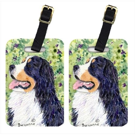 Carolines Treasures Carolines Treasures SS8706BT Bernese Mountain Dog Luggage Tag - Pair 2; 4 x 2.75 In. SS8706BT
